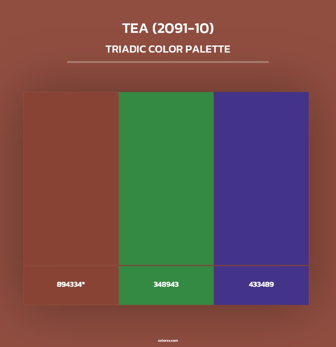 Tea (2091-10) - Triadic Color Palette