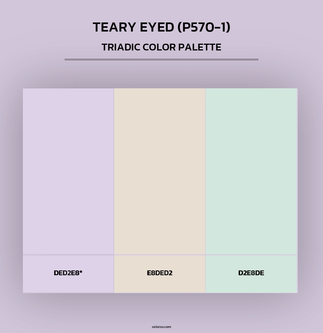 Teary Eyed (P570-1) - Triadic Color Palette