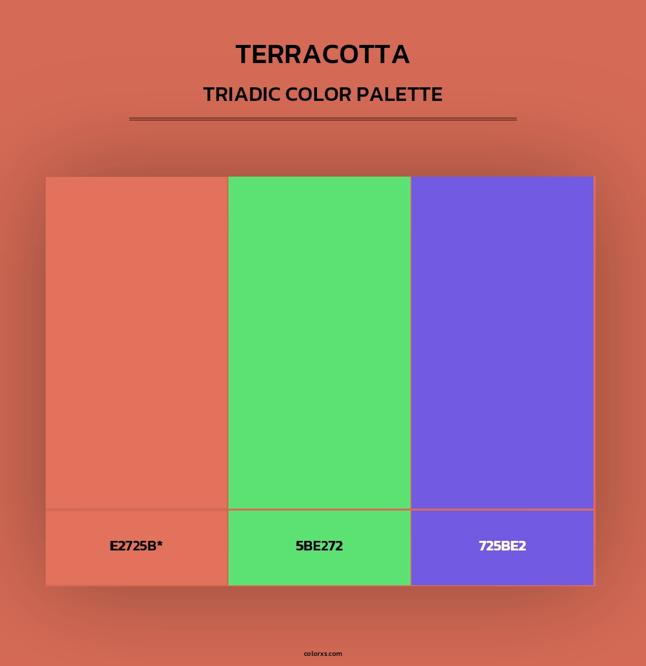 Terracotta - Triadic Color Palette