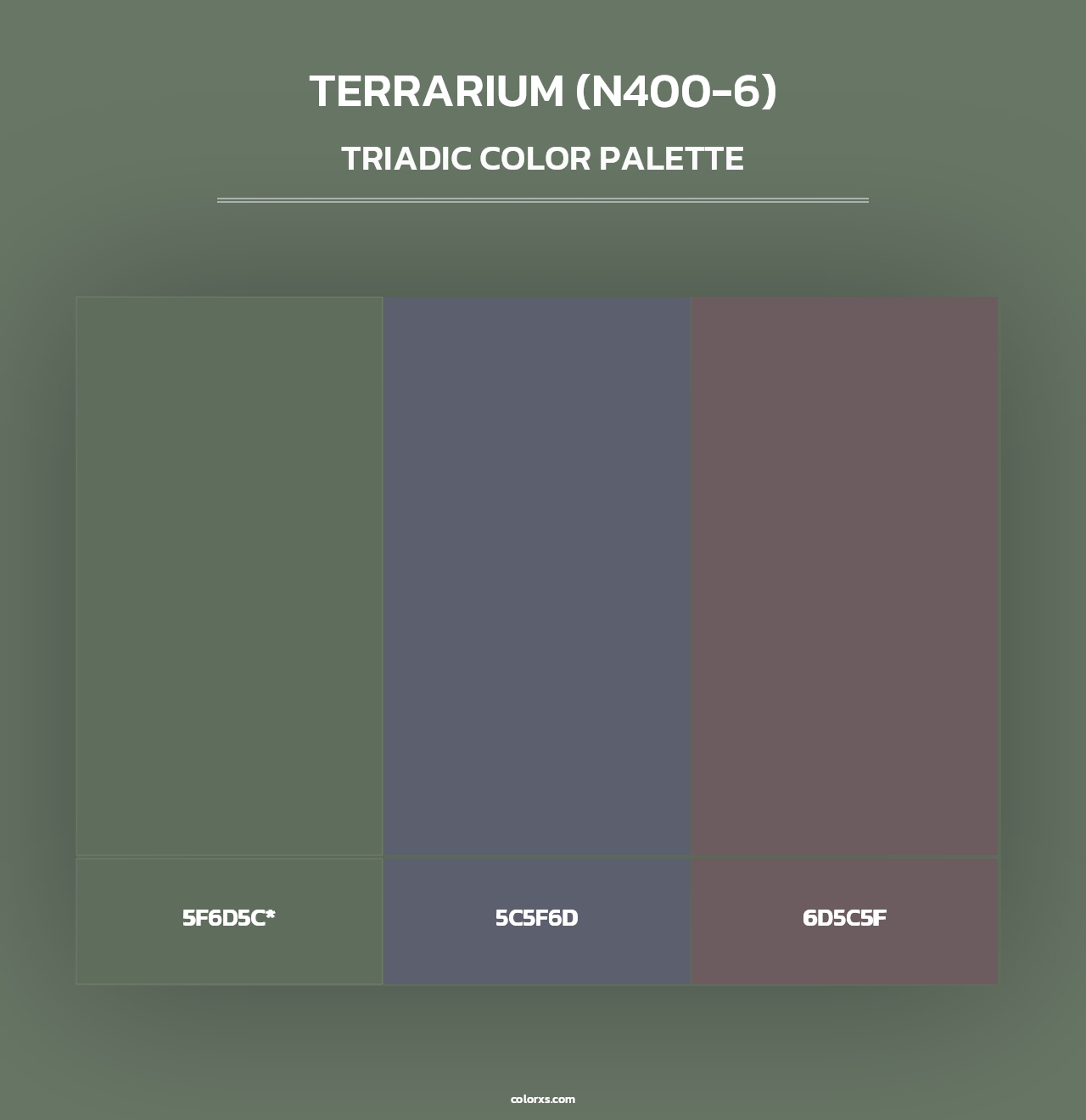 Terrarium (N400-6) - Triadic Color Palette