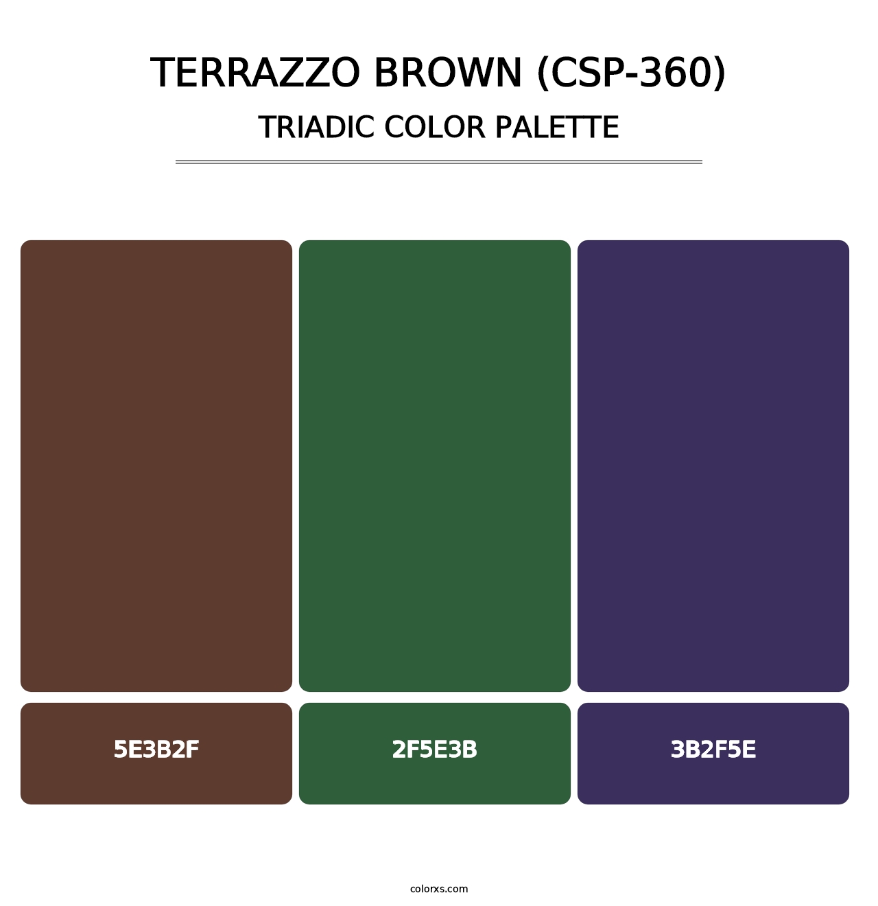 Terrazzo Brown (CSP-360) - Triadic Color Palette