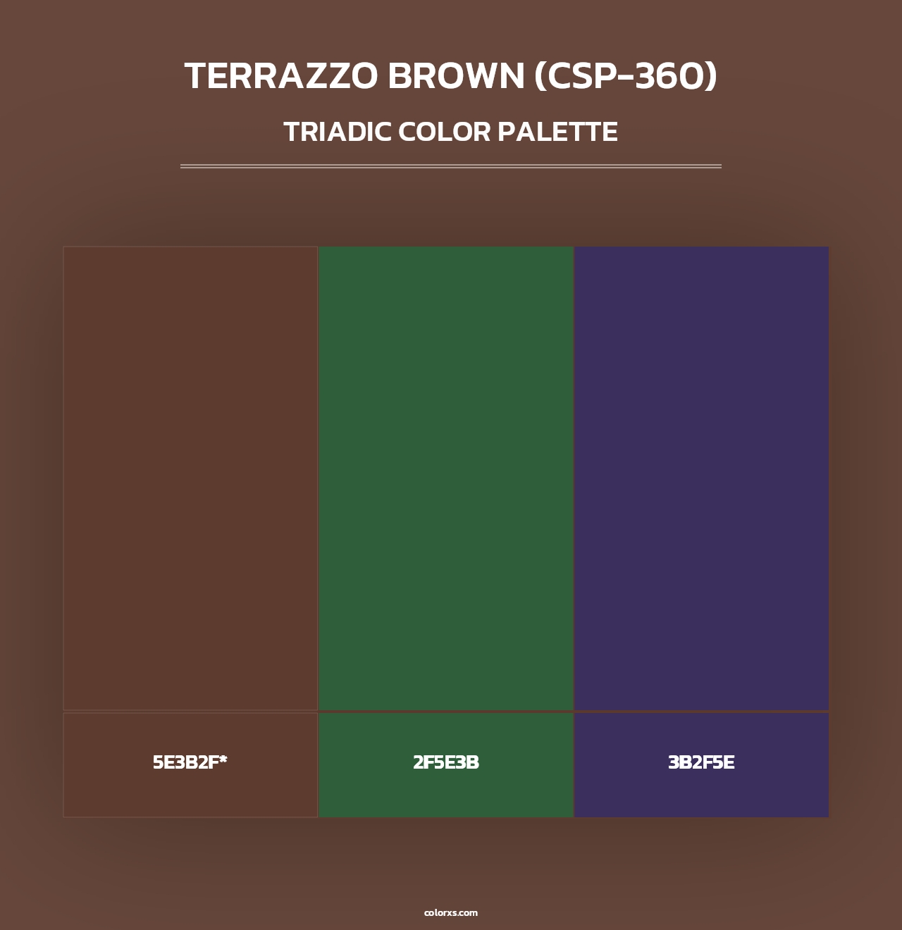 Terrazzo Brown (CSP-360) - Triadic Color Palette