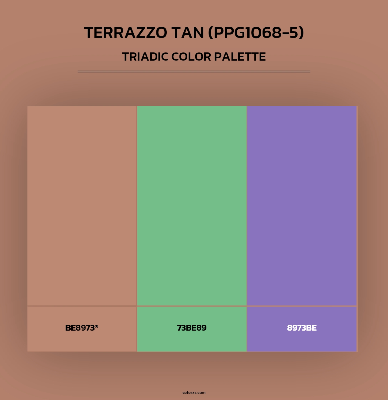Terrazzo Tan (PPG1068-5) - Triadic Color Palette