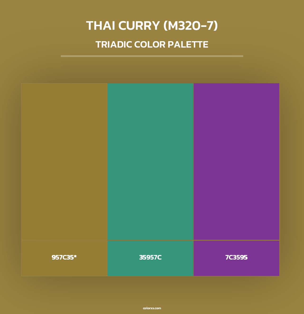 Thai Curry (M320-7) - Triadic Color Palette