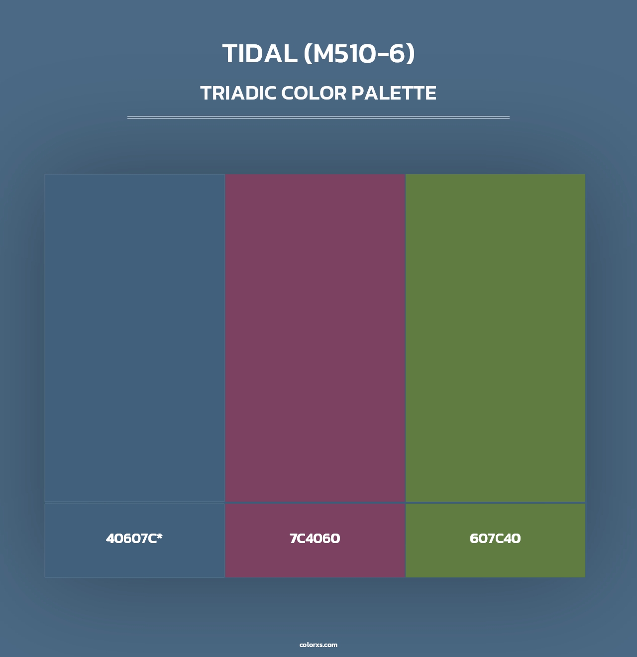 Tidal (M510-6) - Triadic Color Palette