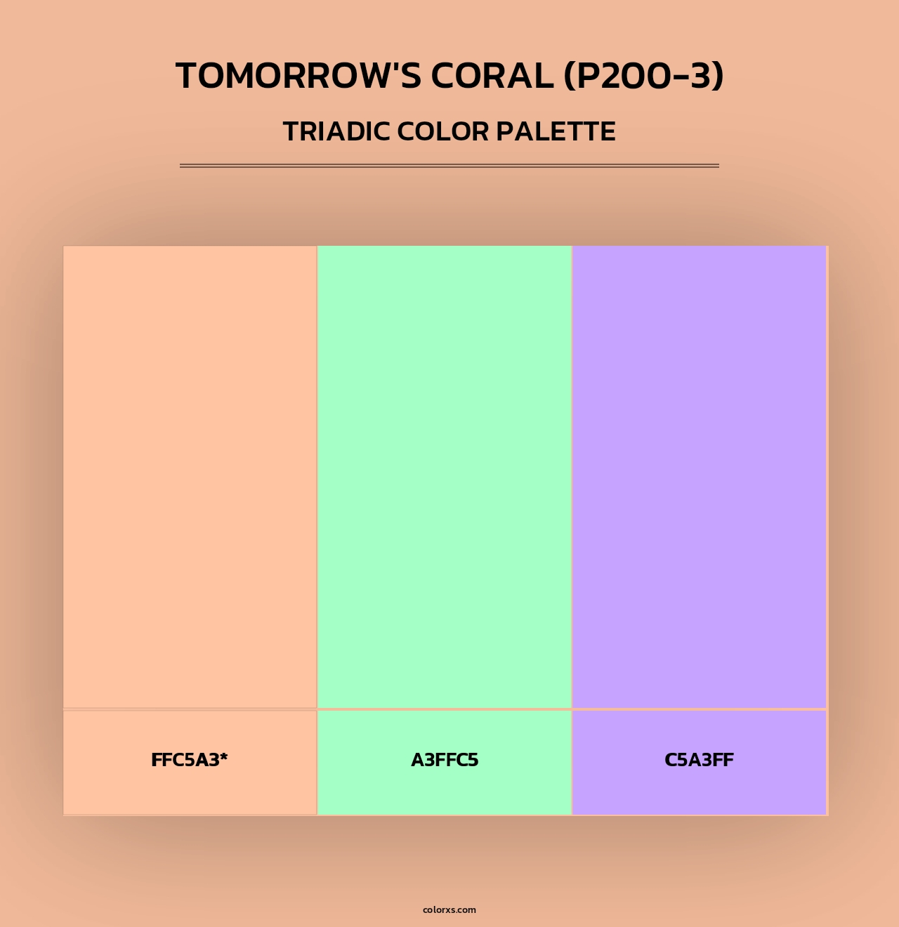 Tomorrow'S Coral (P200-3) - Triadic Color Palette