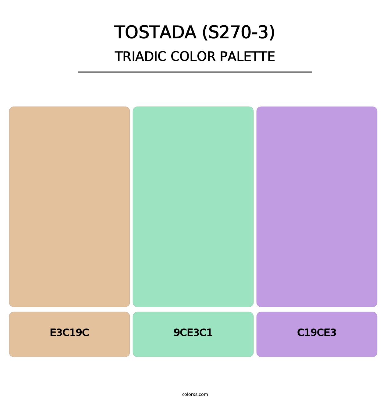 Tostada (S270-3) - Triadic Color Palette