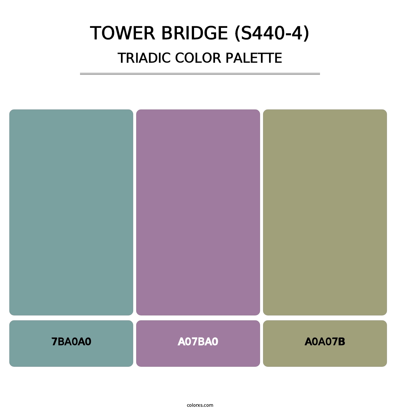 Tower Bridge (S440-4) - Triadic Color Palette