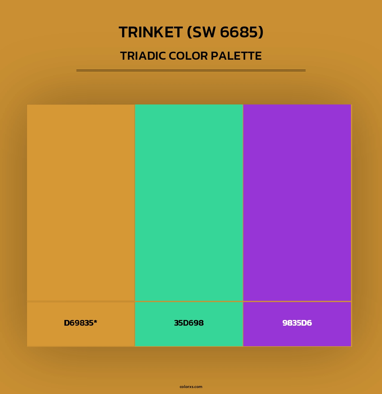 Trinket (SW 6685) - Triadic Color Palette