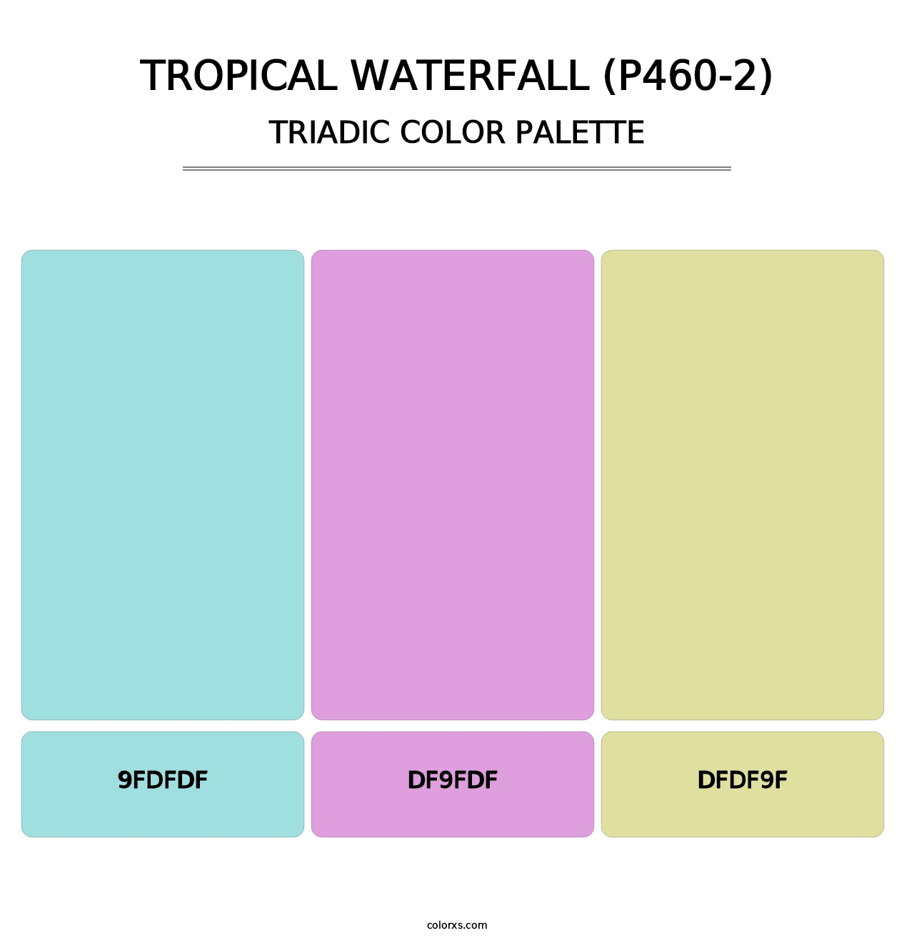 Tropical Waterfall (P460-2) - Triadic Color Palette
