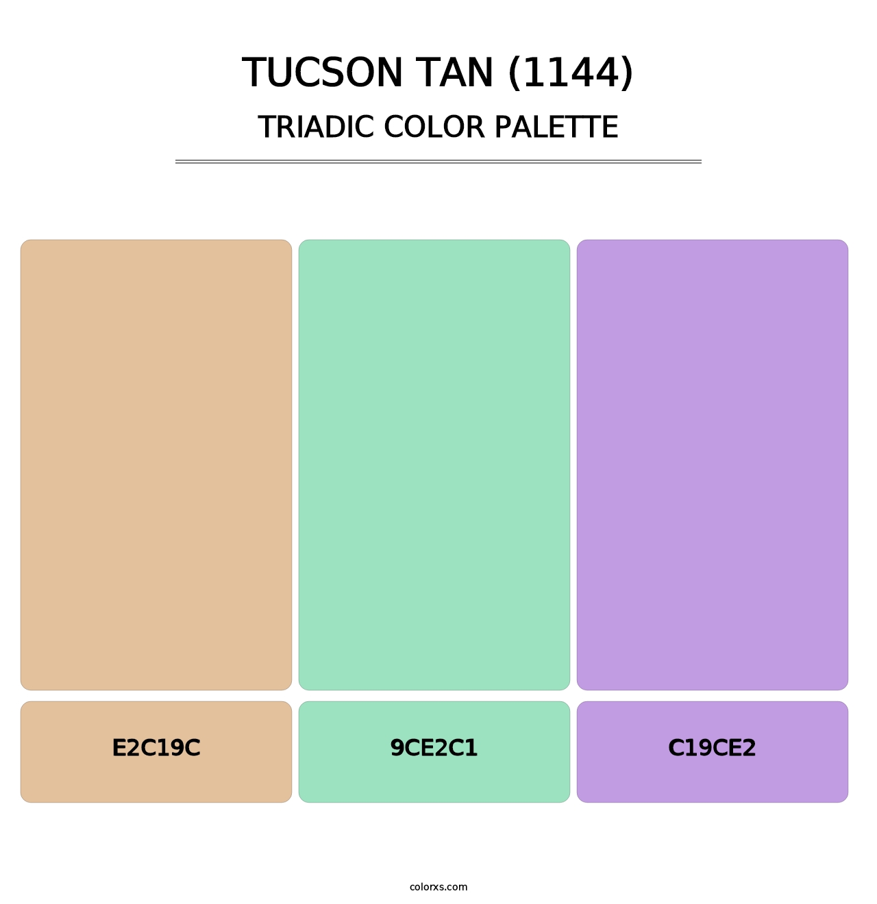 Tucson Tan (1144) - Triadic Color Palette