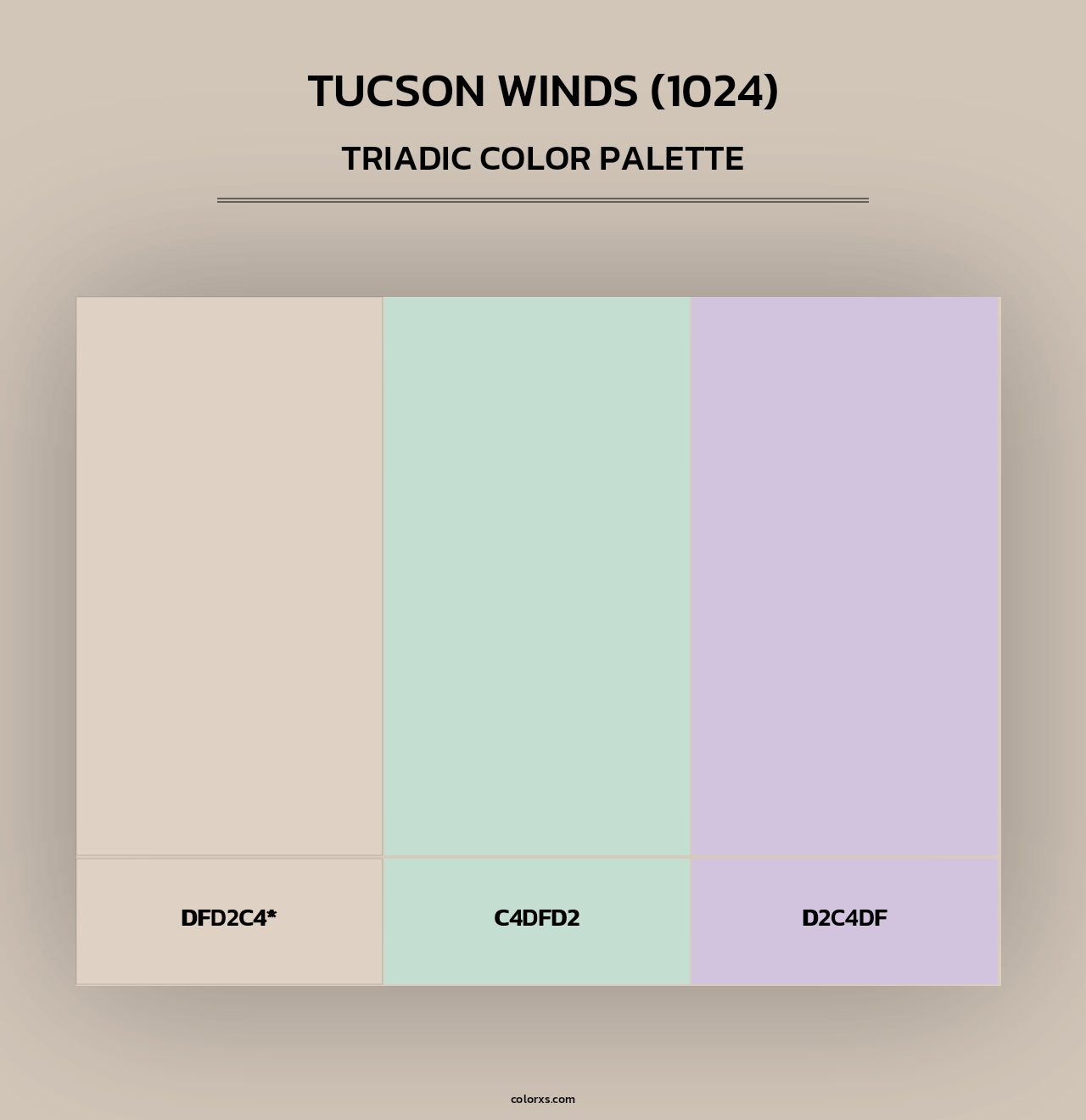 Tucson Winds (1024) - Triadic Color Palette