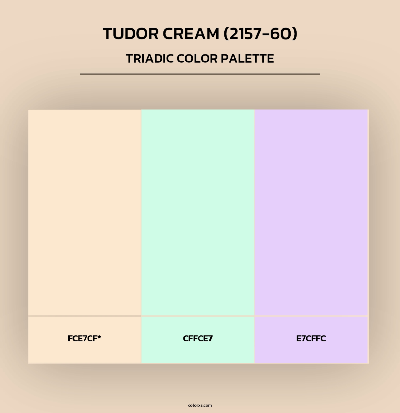 Tudor Cream (2157-60) - Triadic Color Palette