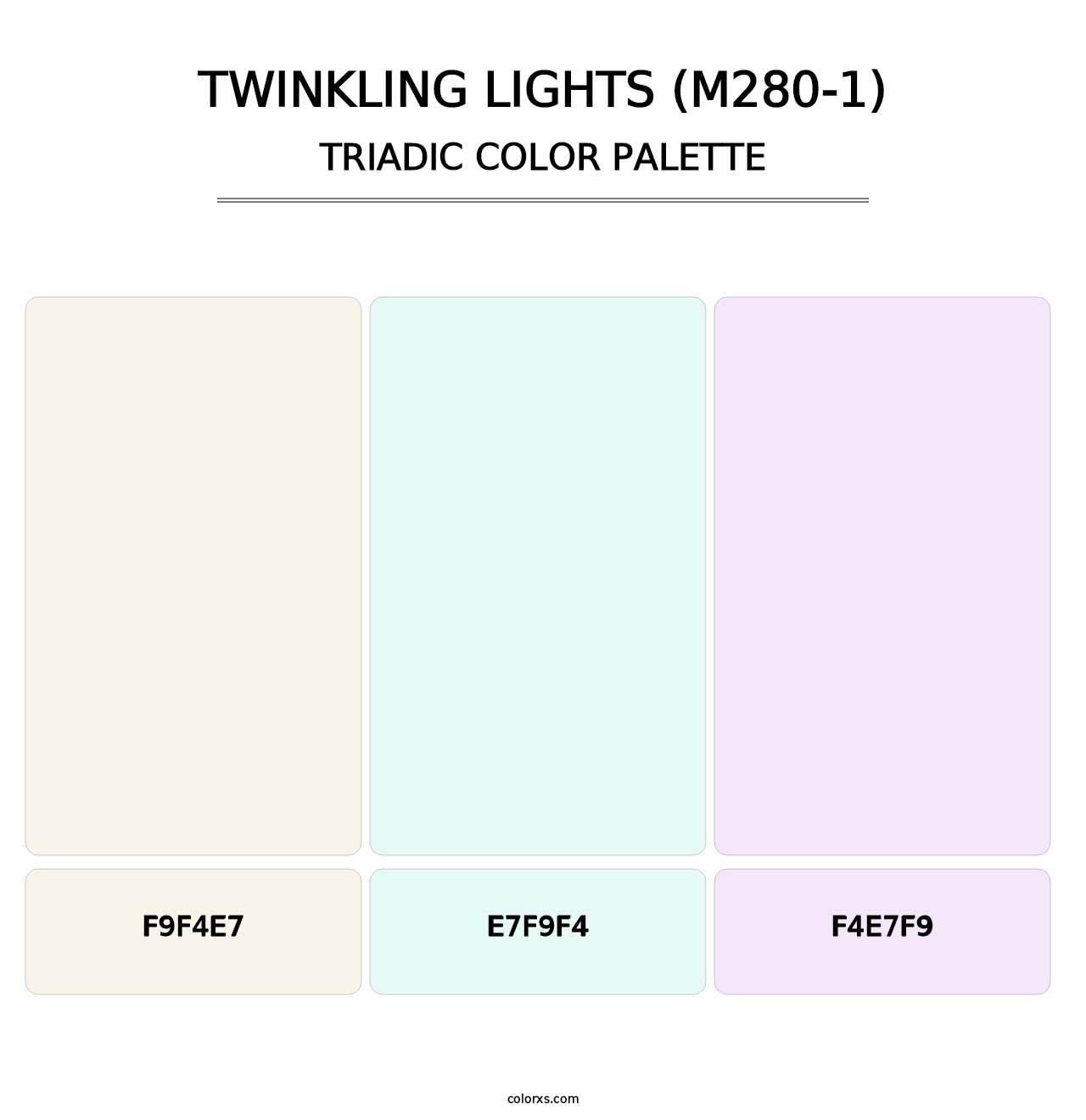 Twinkling Lights (M280-1) - Triadic Color Palette