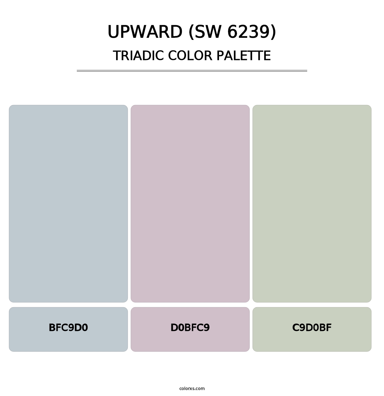 Upward (SW 6239) - Triadic Color Palette