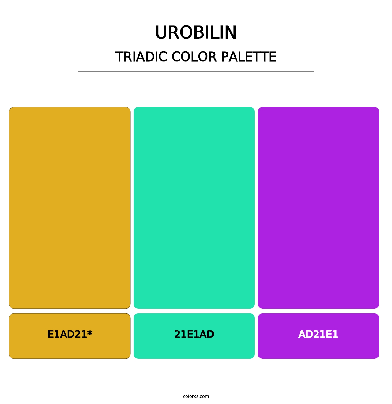 Urobilin - Triadic Color Palette
