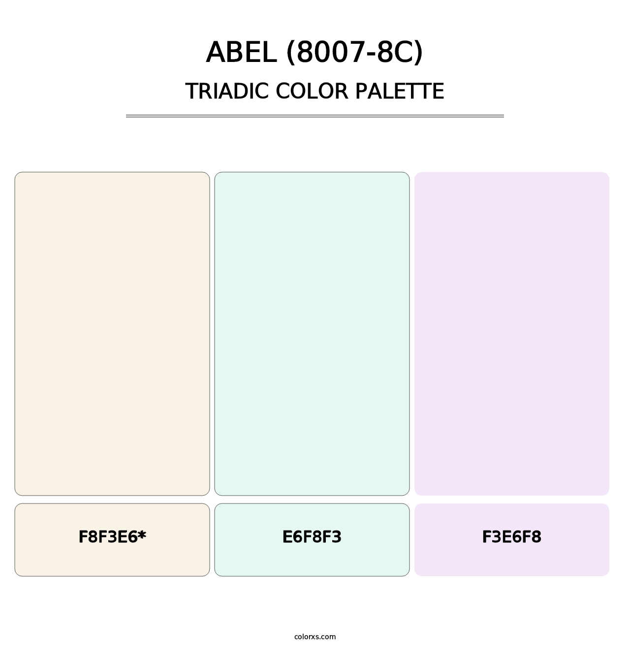 Abel (8007-8C) - Triadic Color Palette