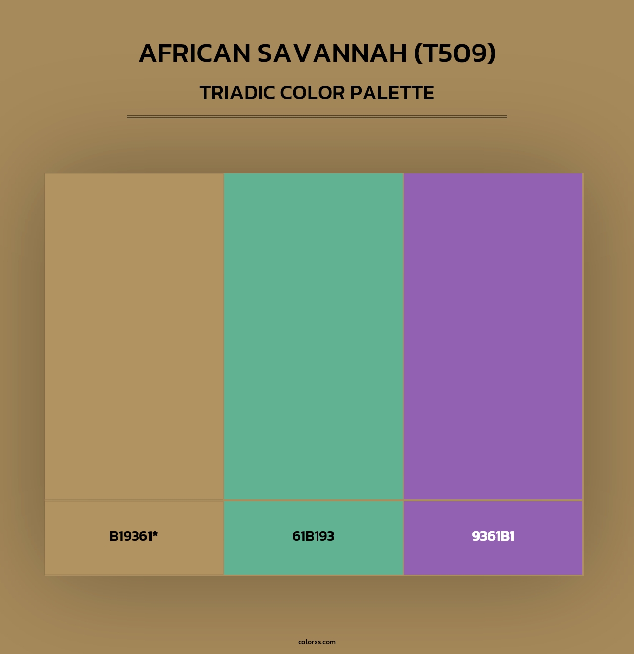 African Savannah (T509) - Triadic Color Palette