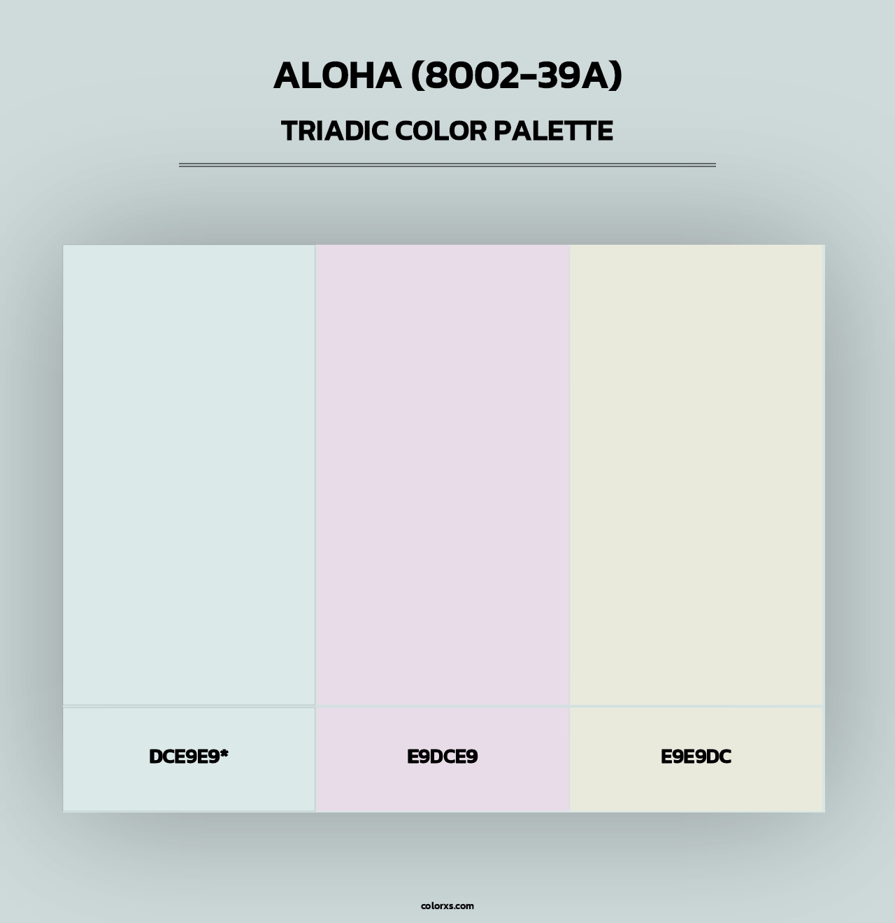 Aloha (8002-39A) - Triadic Color Palette
