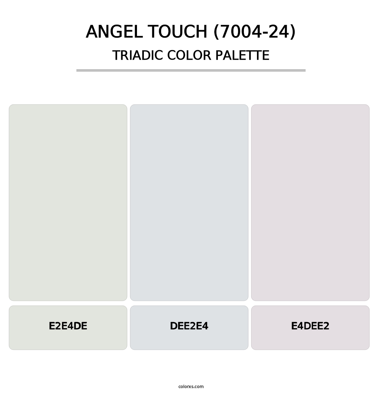 Angel Touch (7004-24) - Triadic Color Palette