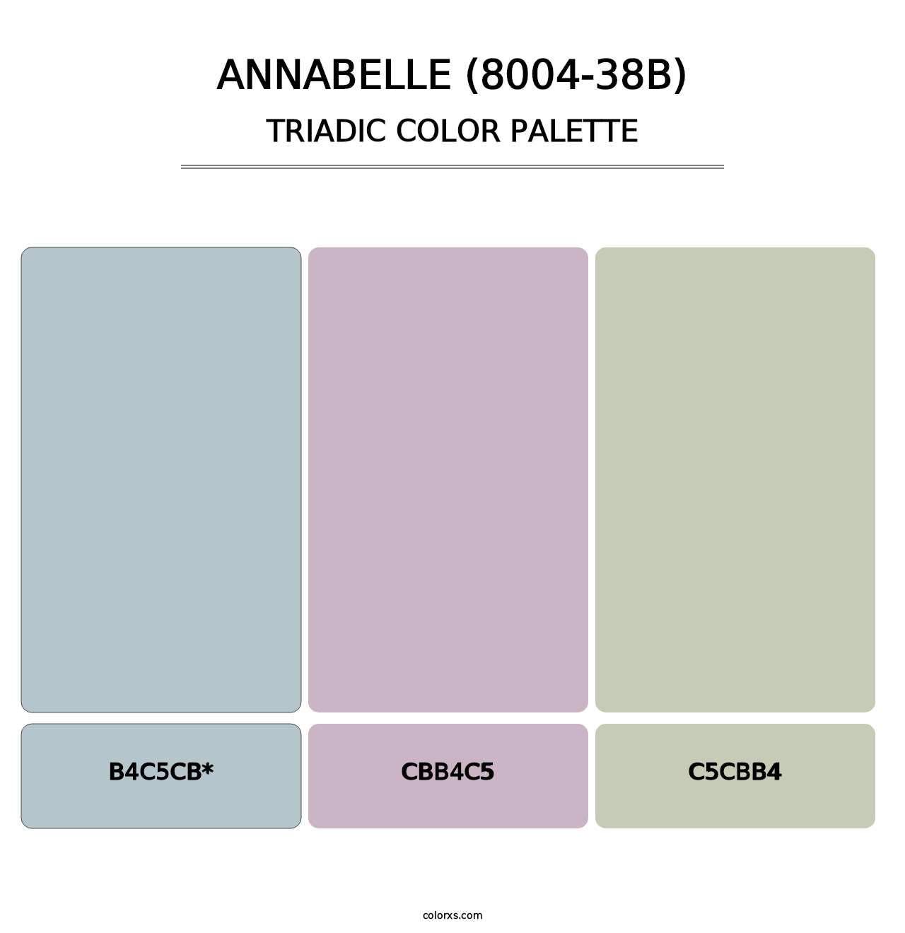 Annabelle (8004-38B) - Triadic Color Palette