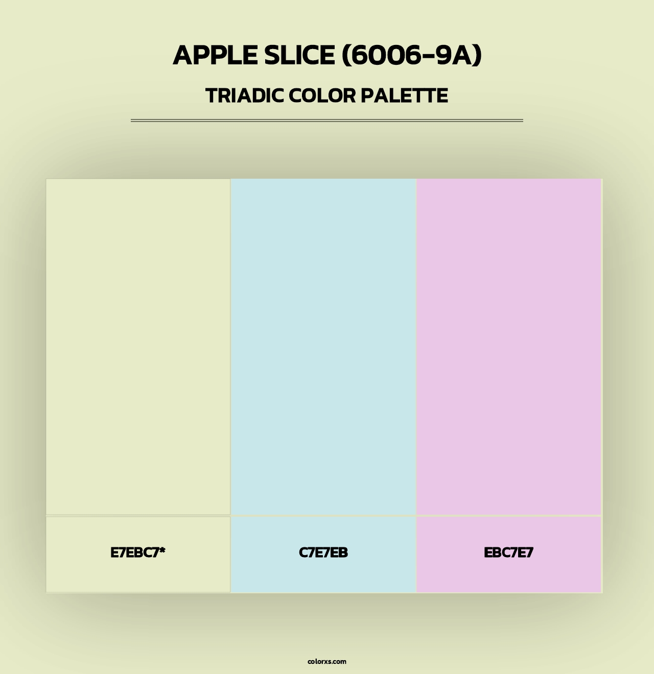 Apple Slice (6006-9A) - Triadic Color Palette