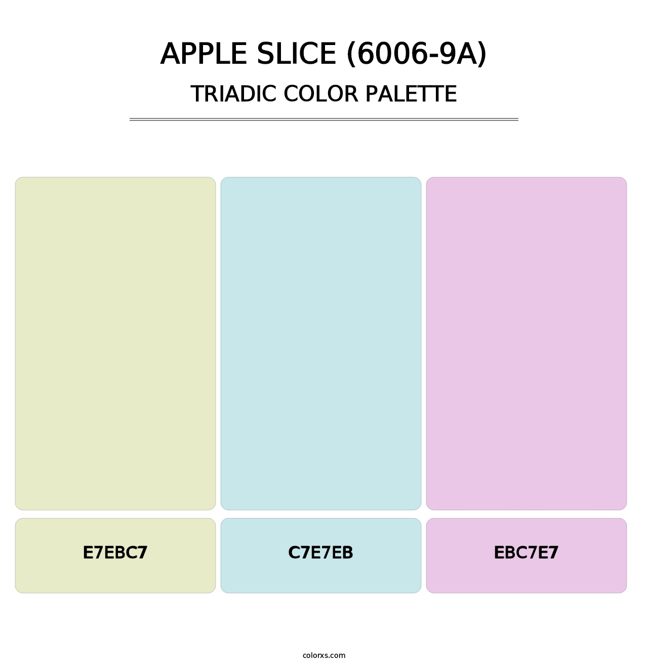 Apple Slice (6006-9A) - Triadic Color Palette