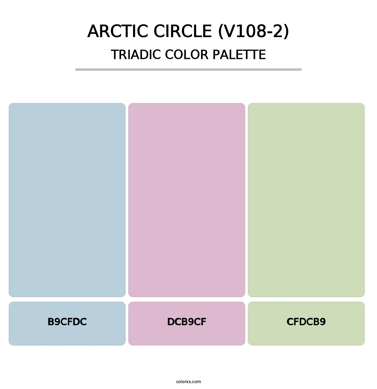 Arctic Circle (V108-2) - Triadic Color Palette