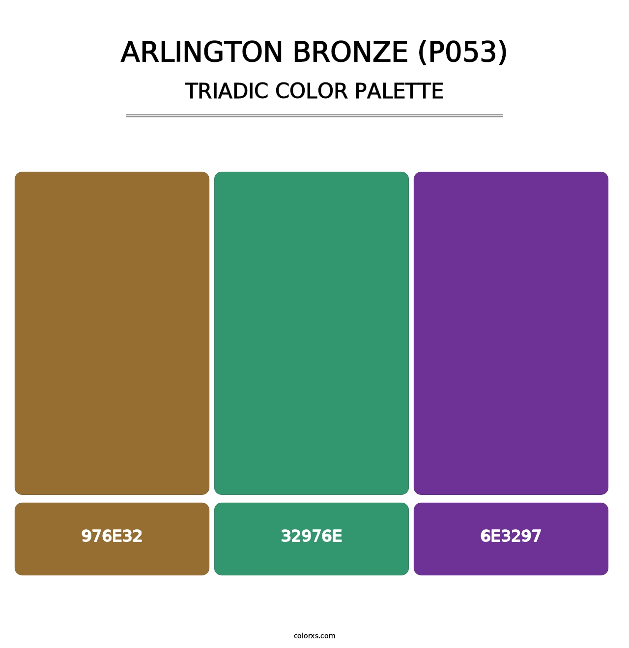 Arlington Bronze (P053) - Triadic Color Palette