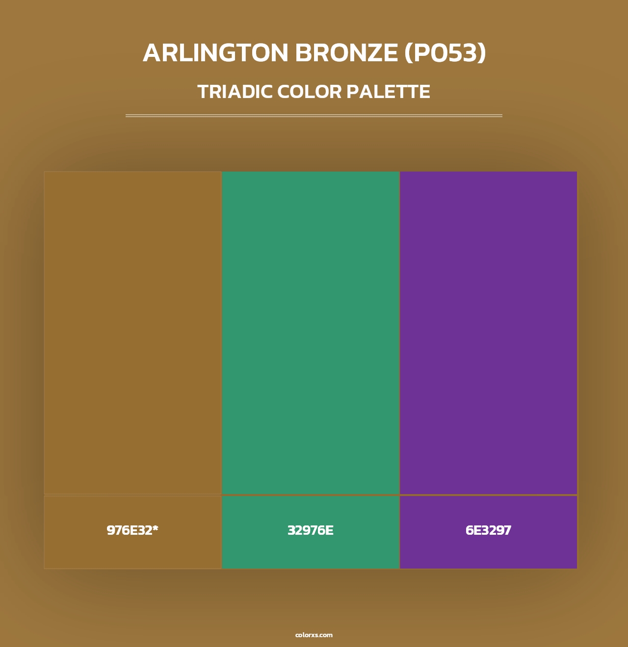 Arlington Bronze (P053) - Triadic Color Palette