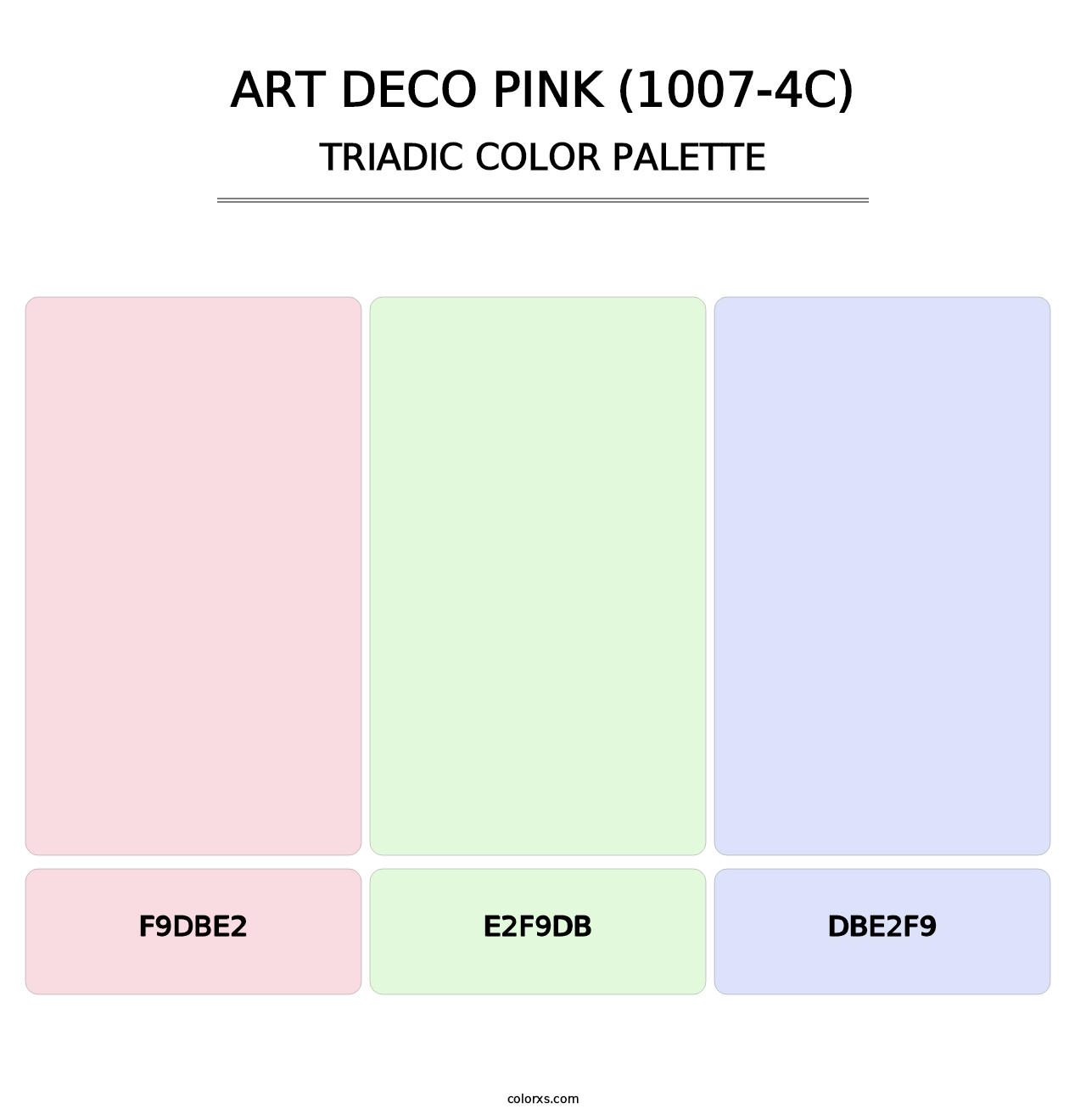 Art Deco Pink (1007-4C) - Triadic Color Palette