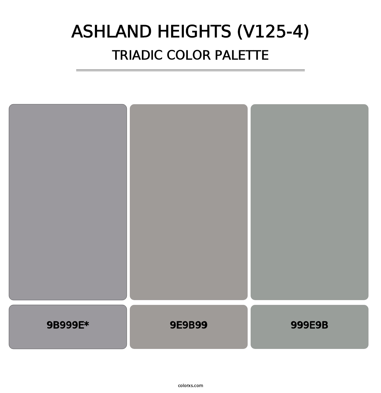 Ashland Heights (V125-4) - Triadic Color Palette