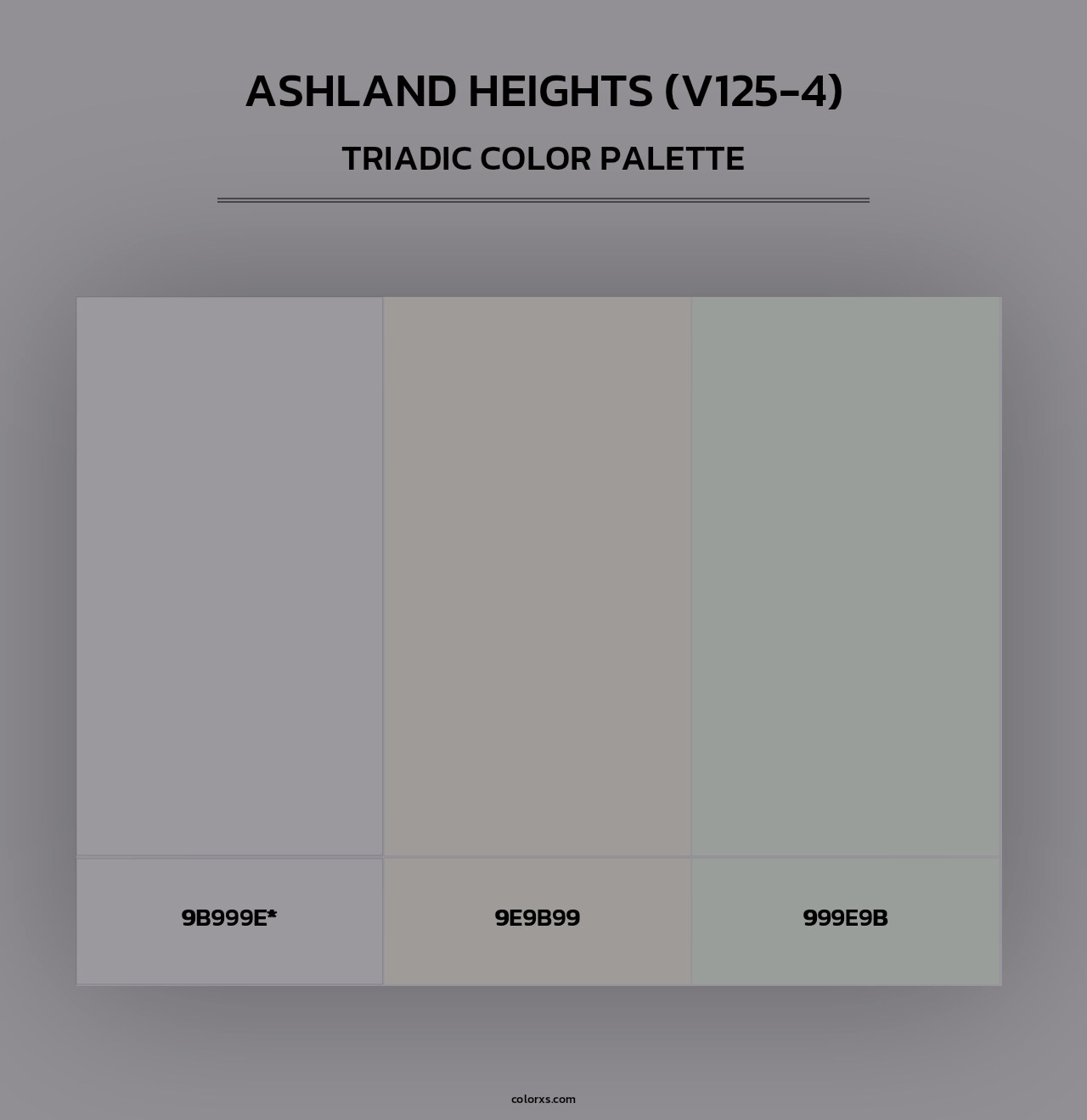Ashland Heights (V125-4) - Triadic Color Palette