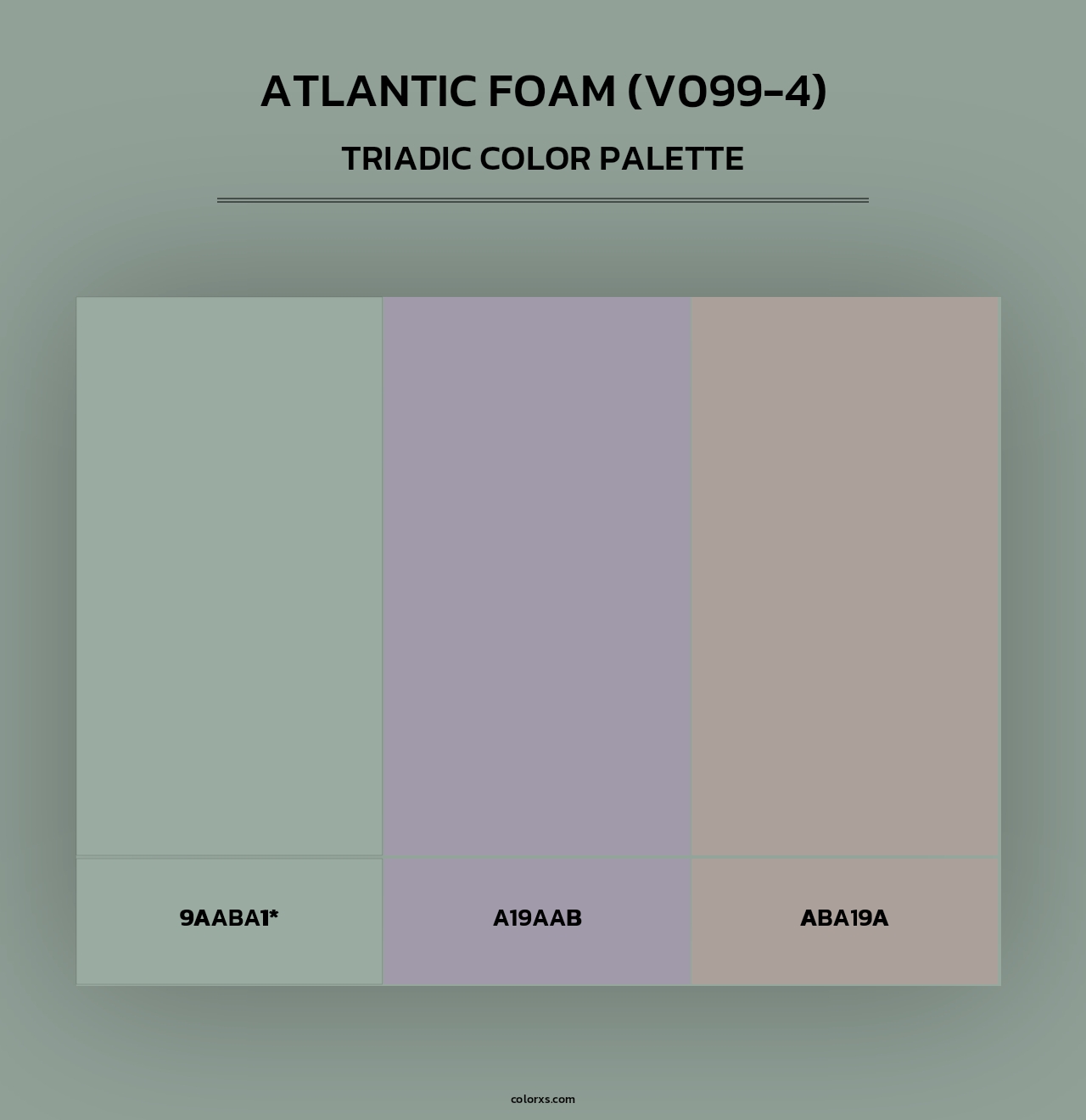 Atlantic Foam (V099-4) - Triadic Color Palette
