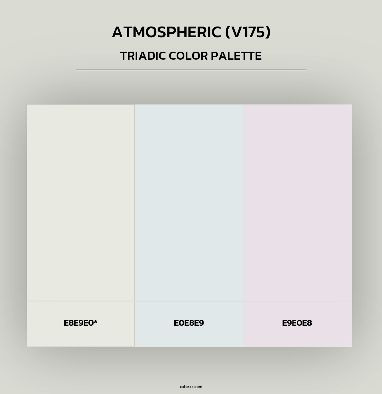 Atmospheric (V175) - Triadic Color Palette
