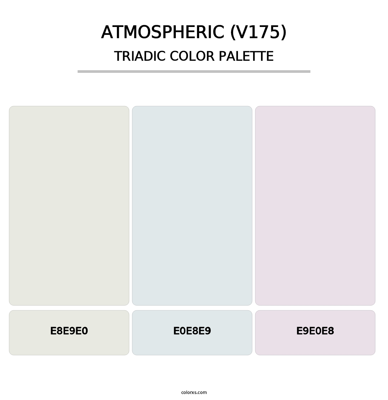 Atmospheric (V175) - Triadic Color Palette