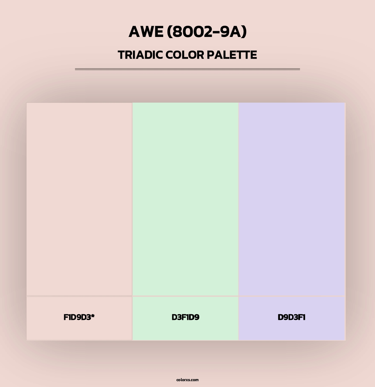 Awe (8002-9A) - Triadic Color Palette