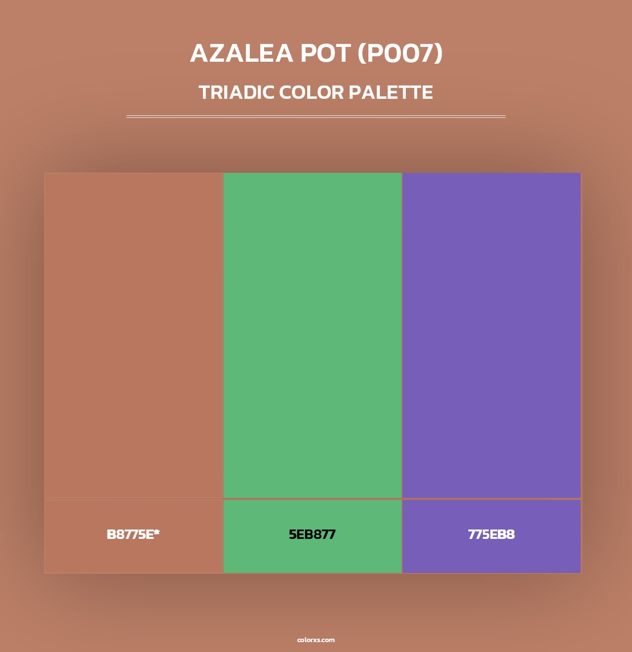 Azalea Pot (P007) - Triadic Color Palette