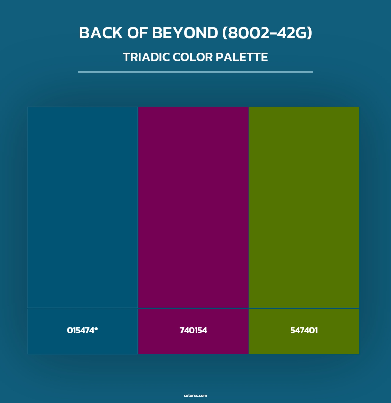 Back of Beyond (8002-42G) - Triadic Color Palette