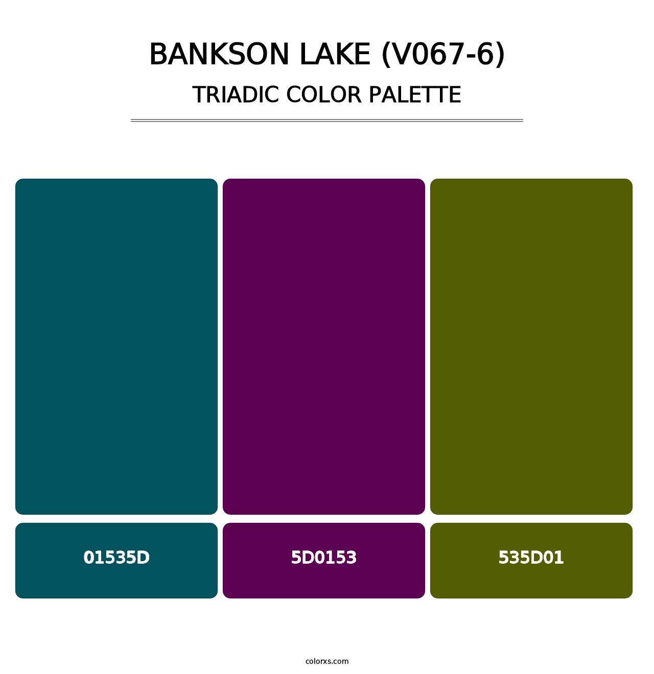 Bankson Lake (V067-6) - Triadic Color Palette