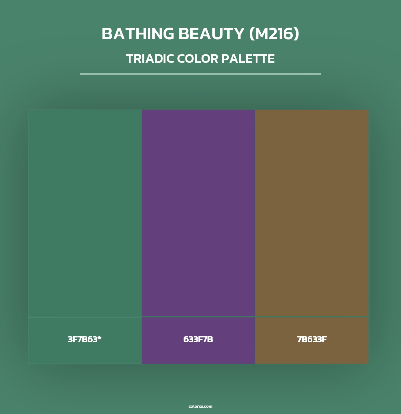 Bathing Beauty (M216) - Triadic Color Palette