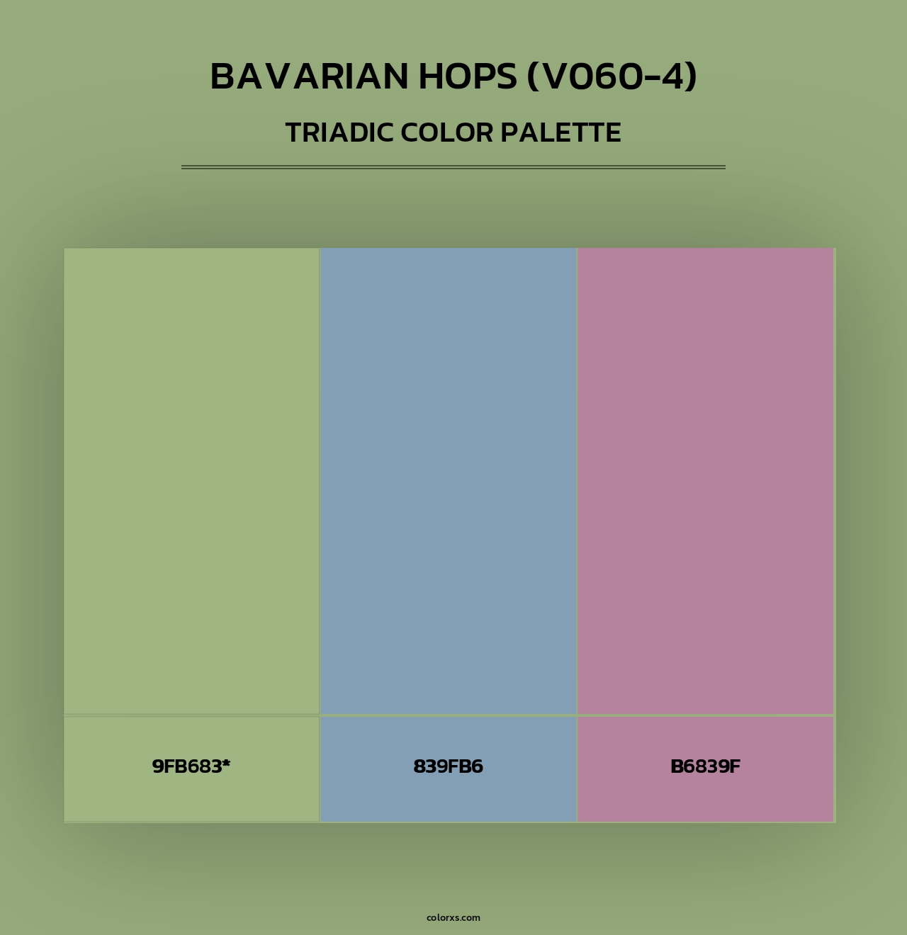 Bavarian Hops (V060-4) - Triadic Color Palette