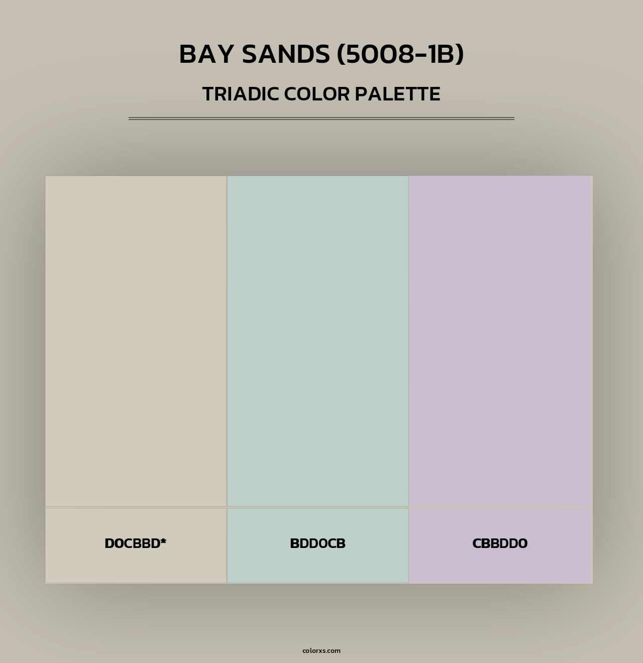 Bay Sands (5008-1B) - Triadic Color Palette