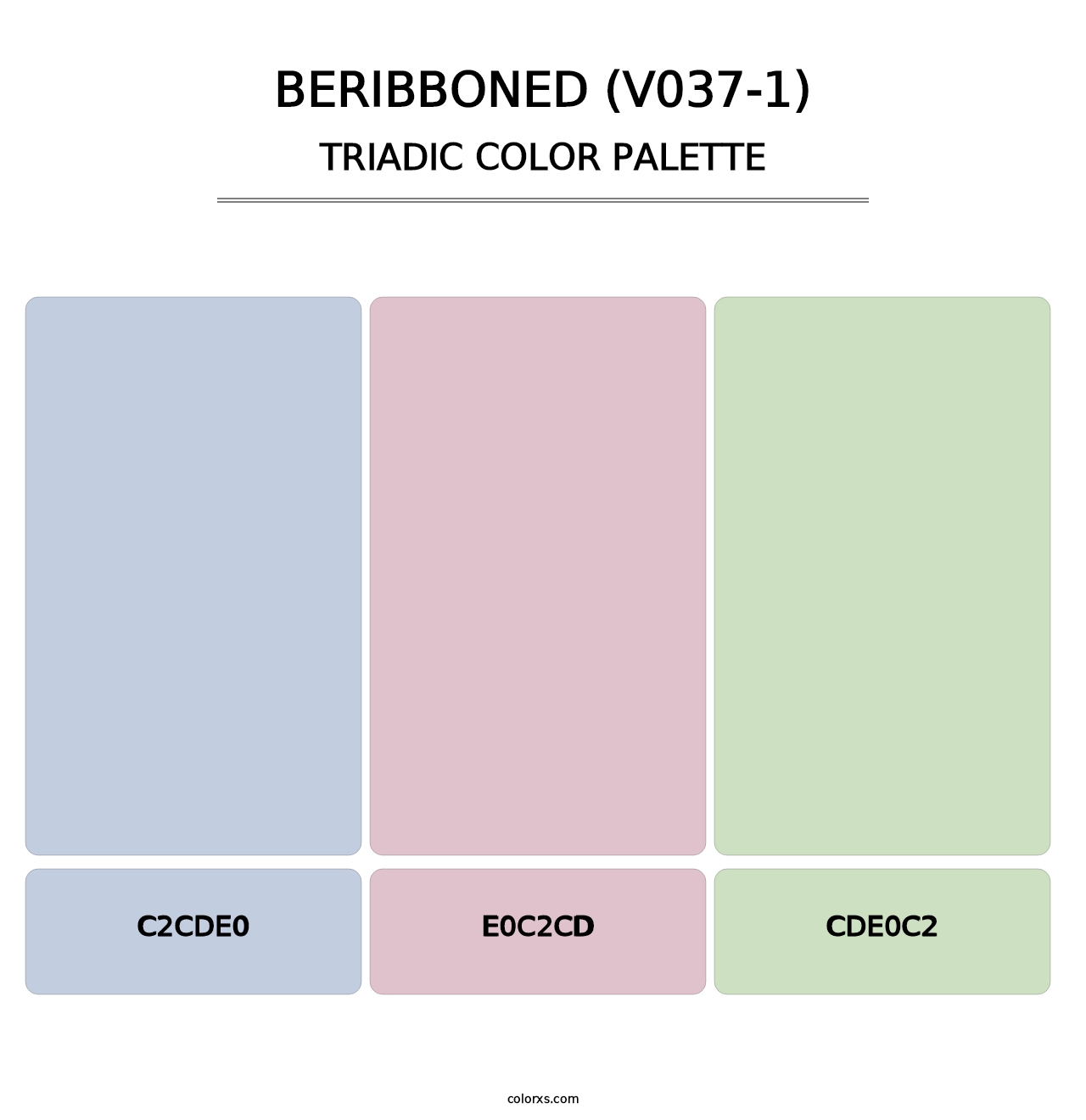 Beribboned (V037-1) - Triadic Color Palette