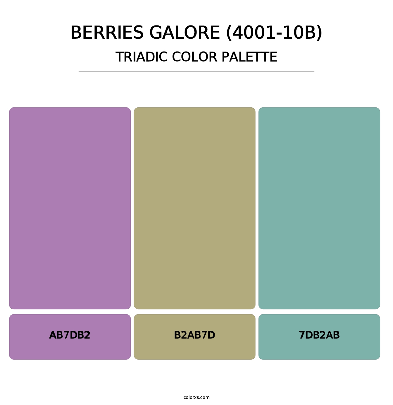 Berries Galore (4001-10B) - Triadic Color Palette