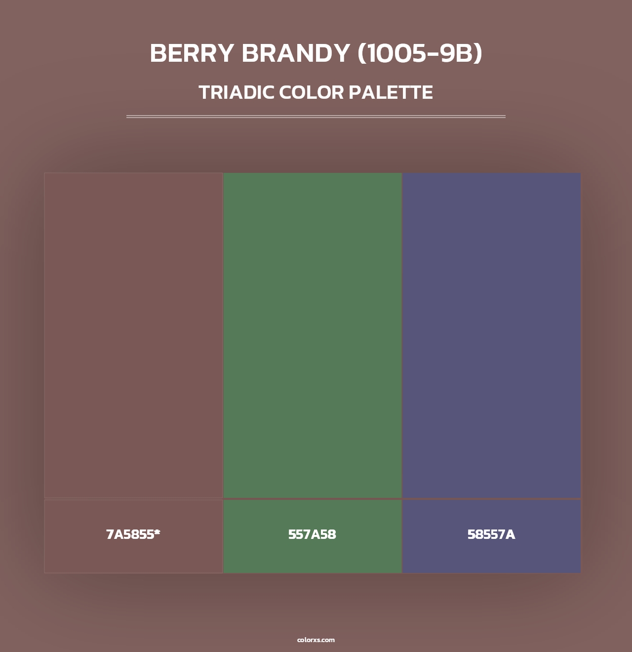 Berry Brandy (1005-9B) - Triadic Color Palette