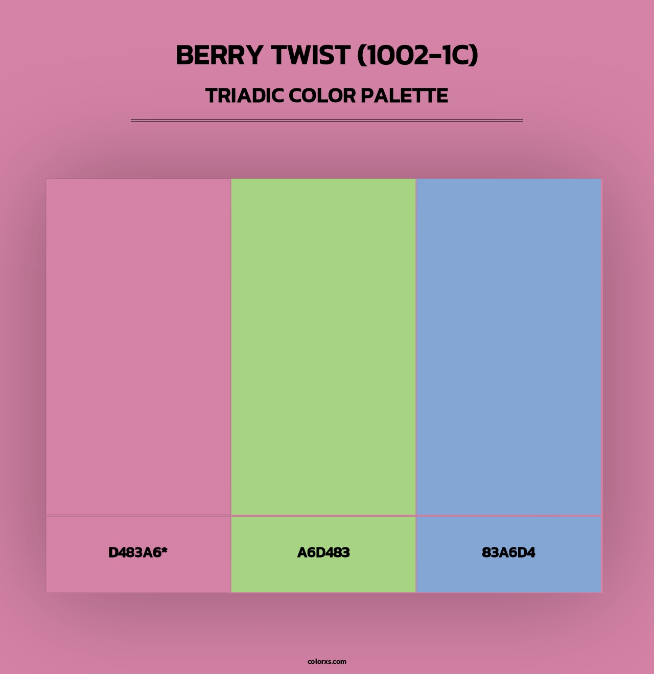 Berry Twist (1002-1C) - Triadic Color Palette