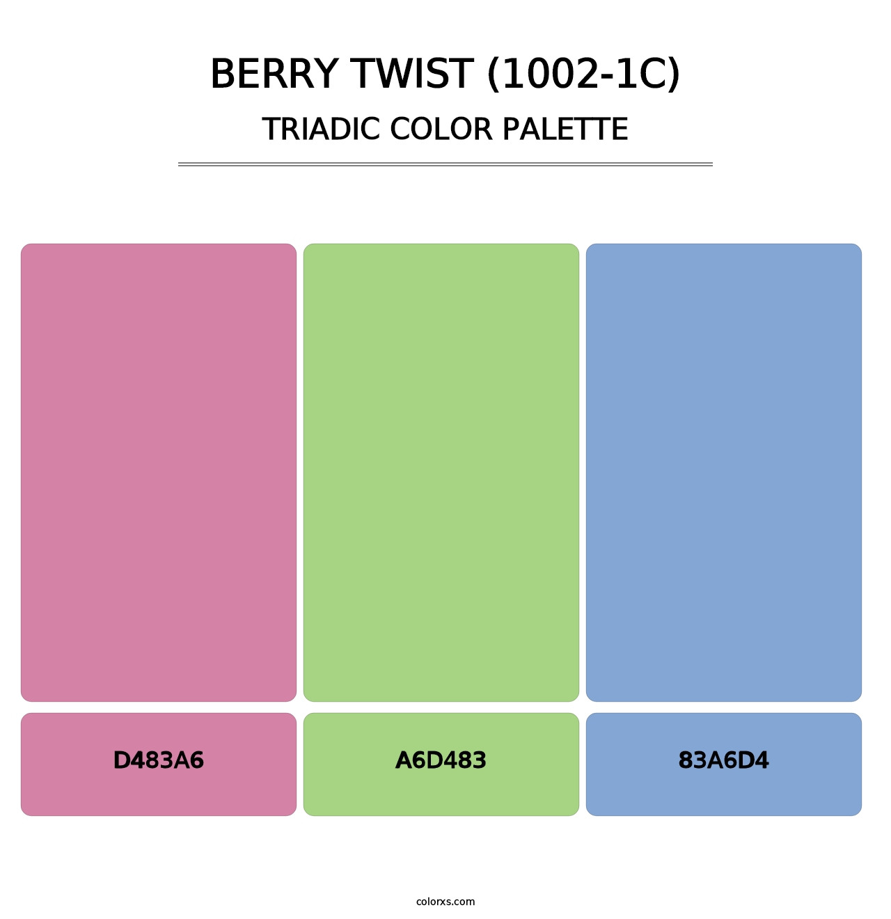 Berry Twist (1002-1C) - Triadic Color Palette
