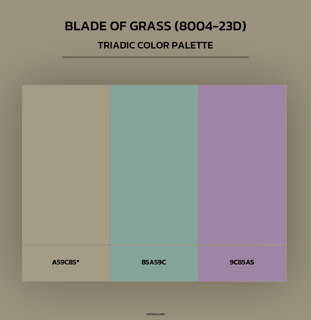 Blade of Grass (8004-23D) - Triadic Color Palette