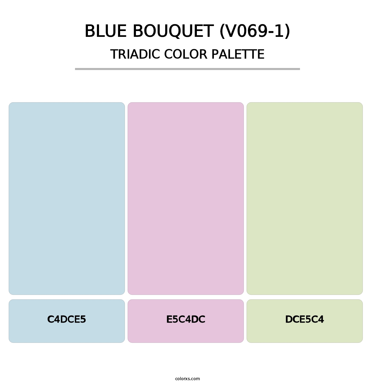 Blue Bouquet (V069-1) - Triadic Color Palette